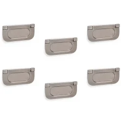 6 Un.poignées de meuble en 64MM inox mat pour tiroir armoire