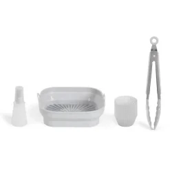 Accessoires friteuse sans huile Livoo MEN428 moule pliable 5 L 12 moules gris