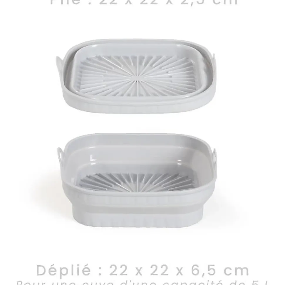 Accessoires friteuse sans huile Livoo MEN428 moule pliable 5 L 12 moules gris