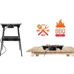 Adler AD 6602 Grill électrique-Barbecue avec chauffage amovible - 2000W