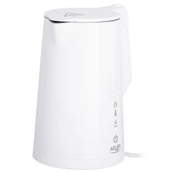 Adler AD 1345W - Bouilloire électrique Blanche avec affichage LED et régulation de température 1,7 L STRIX