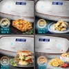AF34 WE Friteuse à air 2400W Airfryer 3 tiroirs de 5 et 10 litres Sync Cook Sync Finish 10 modes de cuisson Sans huile Duronic