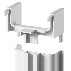 Angle extérieur pour rail de tiroir blanc Caraway Innovo GoodHome