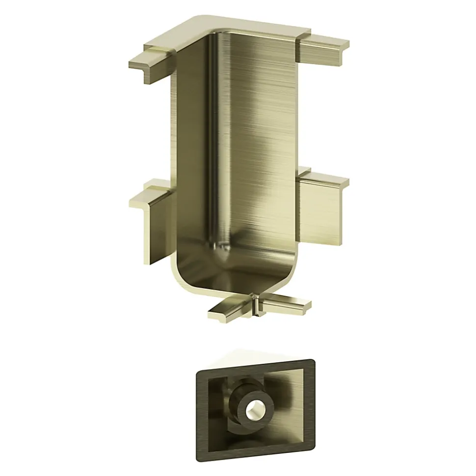 Angle intérieur pour rail de plan de travail laiton Caraway Innovo GoodHome