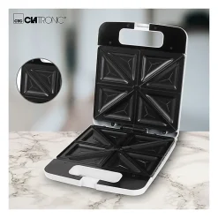 Appareil à croque Monsieur XXL Clatronic ST 3629 Blanc