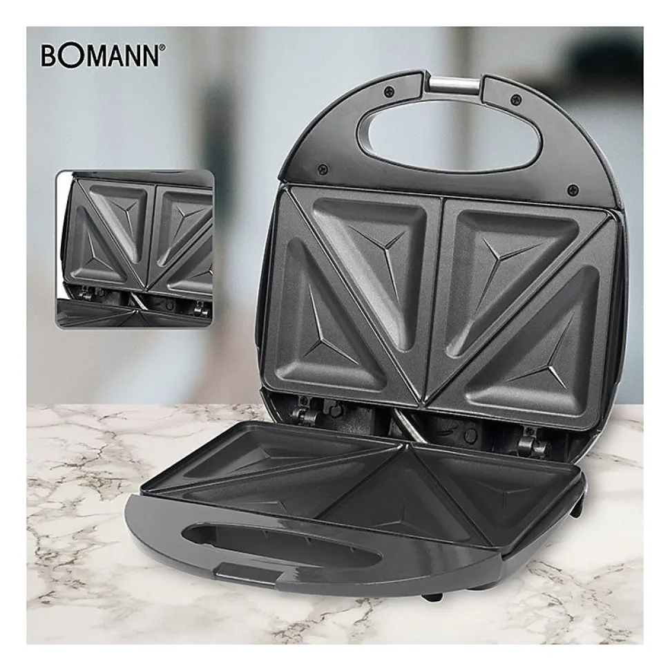 Appareil à croque monsieur Bomann ST 5016 CB Gris