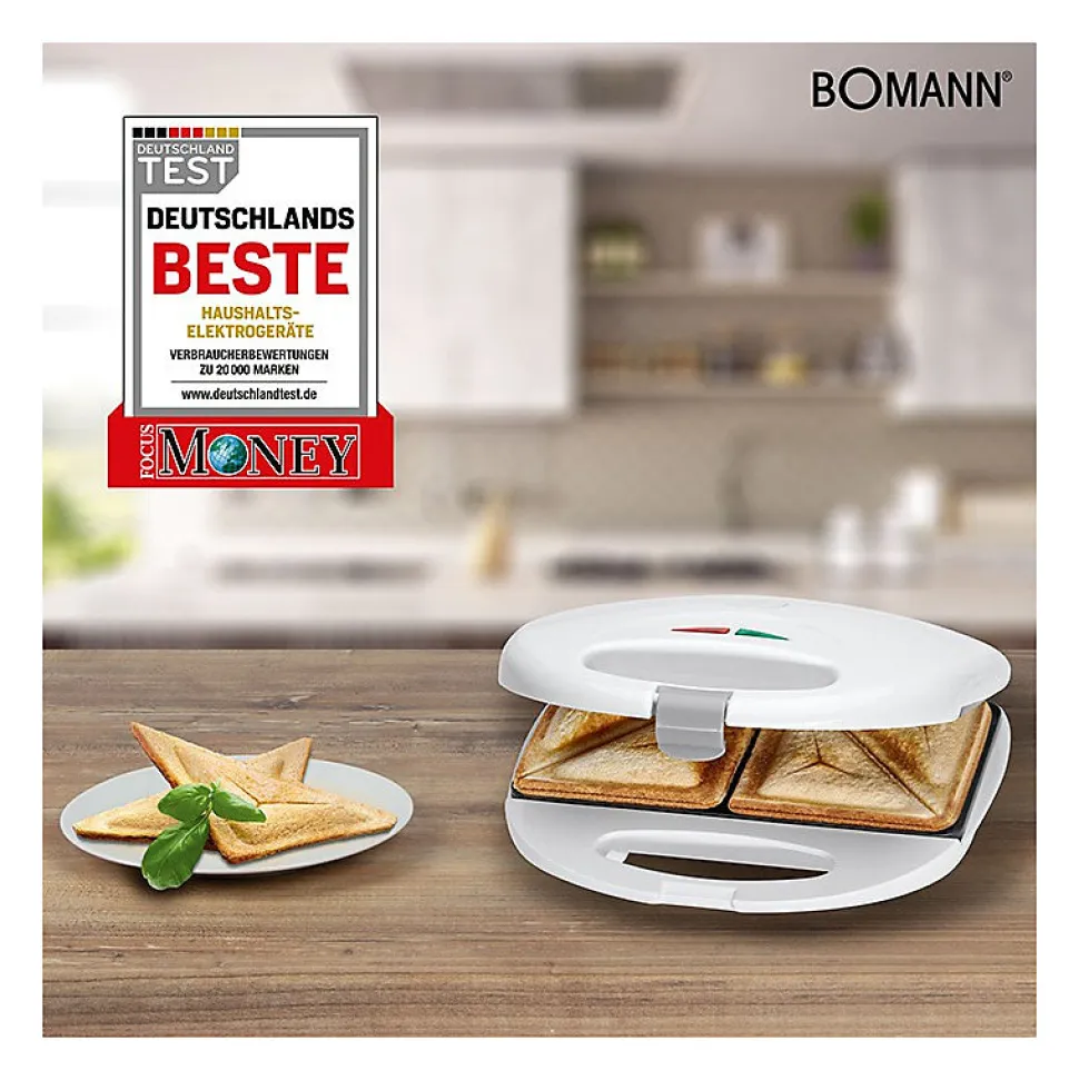 Appareil à croque monsieur Bomann ST 5016 CB Blanc