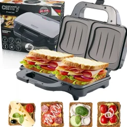Appareil à croque-monsieur CAMRY CR 3054 en Acier allié Coloris Gris - pour deux gros sandwichs