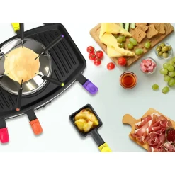 Appareil 3 en 1 - FAGOR - FG816 - 1100W - 8 poelons - 6 pics a fondue - Thermostat réglable