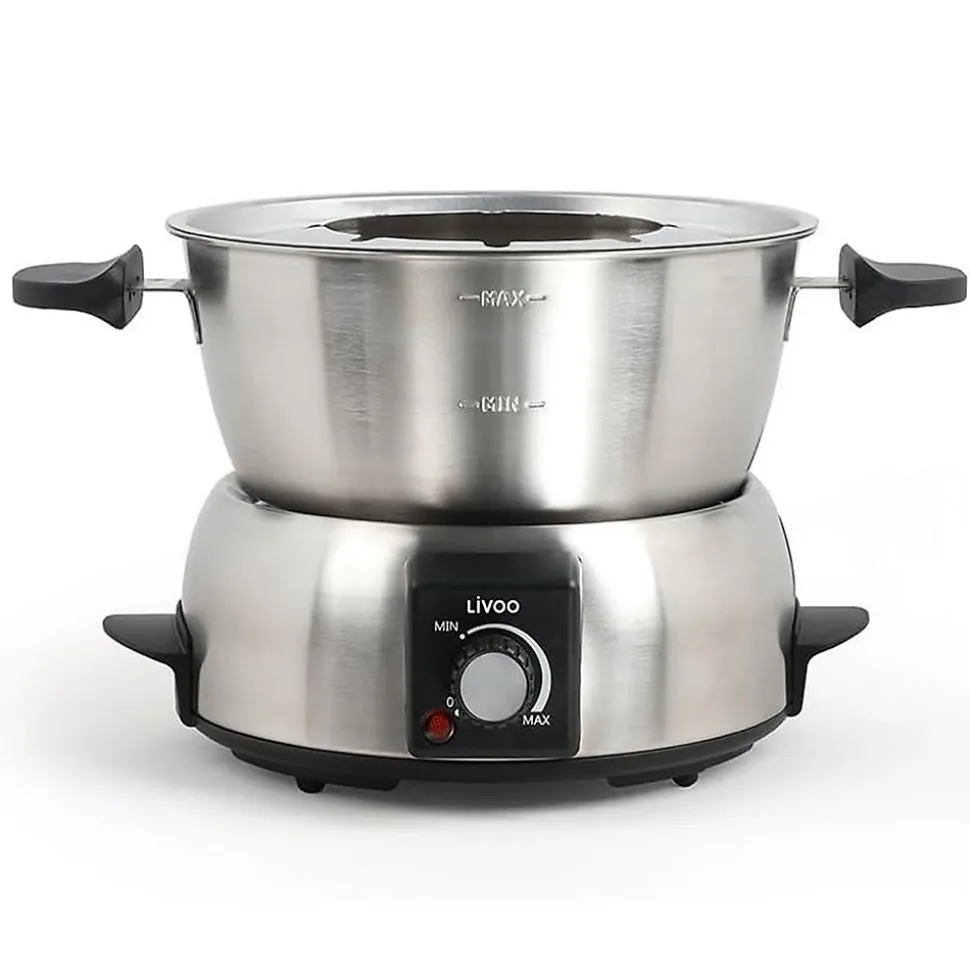 Appareil à fondue électrique Livoo DOC263 - 8 personnes, 1,8L, 1000W, accessoires inclus