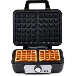 Appareil à gaufres 1000W 2 Plaques Révetement Anti-adhésif ALPINA