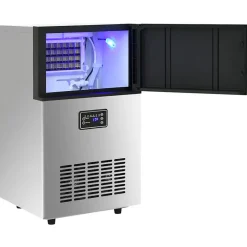 Appareil à glaçons argenté 45 kg / 24 h vidaXL