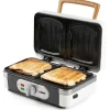 Appareil - Machine a Croque Monsieur Appareil 3-en-1 - DOMO - DO9277C - Croque - gaufre - gril - 1100 W - Blanc