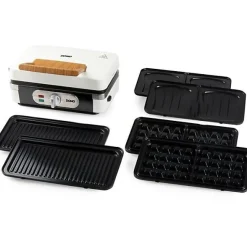 Appareil - Machine a Croque Monsieur Appareil 3-en-1 - DOMO - DO9277C - Croque - gaufre - gril - 1100 W - Blanc