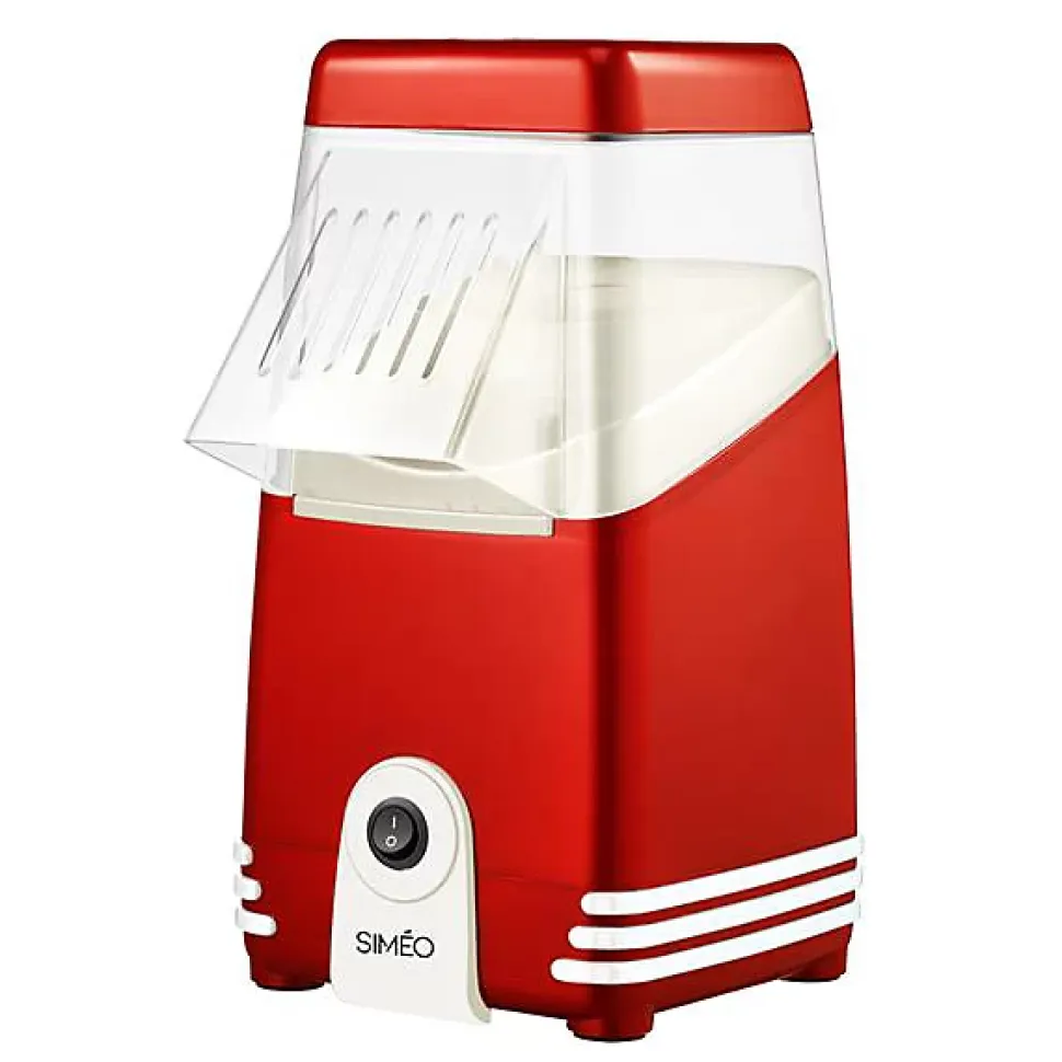 Appareil à pop-corn 1200w blanc/rouge Simeo FMP350