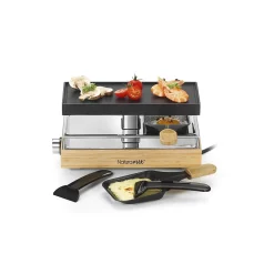 Appareil à raclette 8 personnes 1200w gril Naturamix RAC.WOOD-8