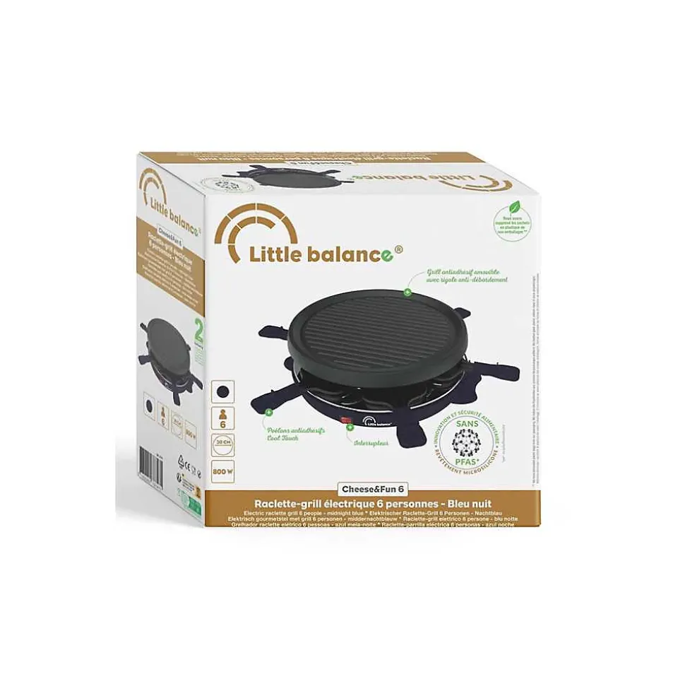Appareil à raclette 6 personnes 800w Little Balance 8747