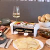 Appareil à raclette & pierrade pour 2 personnes blanc 350W