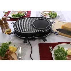 Appareil à raclette 3-en-1 - LITTLE BALANCE - Multi Cheese - 8 personnes - 1200 W - Bleu nuit
