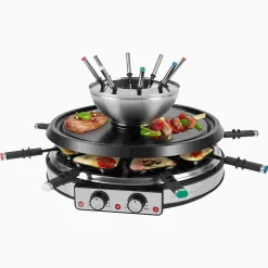 Appareil à raclette et fondue 8 personnes Proficook PC-RG/FD1245