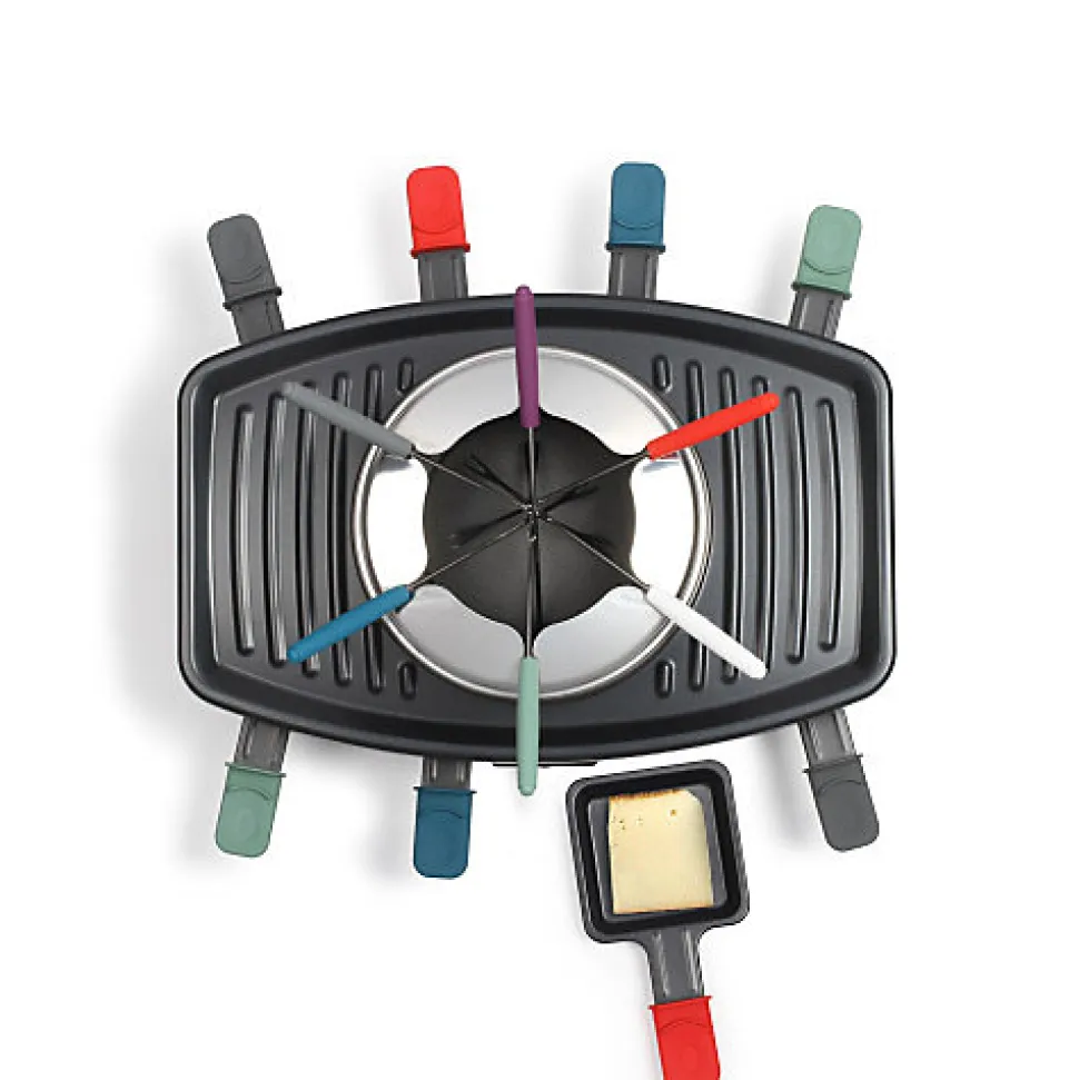 Appareil à raclette et fondue pour 8 personnes 1100W