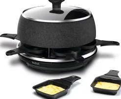 Appareil à raclette multifonction noir et inox 850 W