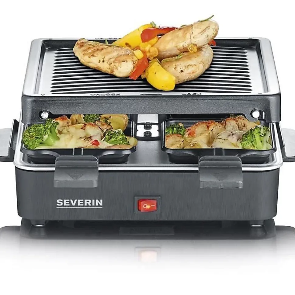 Appareil à raclette SEVERIN - RG2370 - Jusqu'à 4 personnes - Format compact 21x21cm - 600W