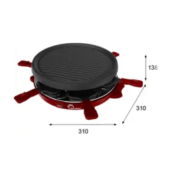 Appareil à raclette+grill 6 personnes 800w Little Balance 8947