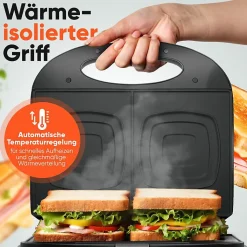 Appareil à Sandwich / Croque-monsieur Noir Bomann ST6074CB-Noir