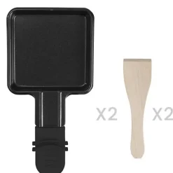 Appareil a Raclette 2 personnes - LIVOO - DOC156N - 350W - 2 personnes - Plateau amovible en granite - Bouton on/off