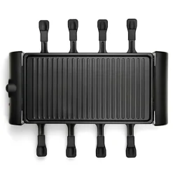 Appareil a Raclette 8 personnes - LIVOO - DOC312 - 1300W - 8 personnes - Plateau grill amovible antiadhésif - Thermostat ajusta