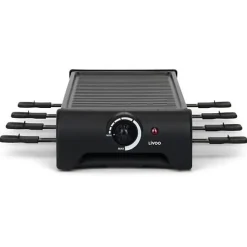 Appareil a Raclette 8 personnes - LIVOO - DOC312 - 1300W - 8 personnes - Plateau grill amovible antiadhésif - Thermostat ajusta