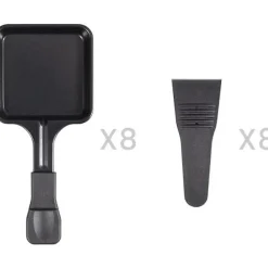 Appareil a Raclette 8 personnes - LIVOO - DOC312 - 1300W - 8 personnes - Plateau grill amovible antiadhésif - Thermostat ajusta