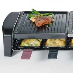 Appareil a Raclette SEVERIN - RG9645 - Jusqu'a 8 personnes - Plaques de cuisson combinées - 1400W