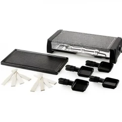 Appareil a Raclette DOMO DO9189G 8 personnes - Noir