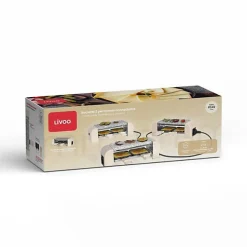 Appareil a raclette Livoo DOC310C 2 personnes 450 W creme