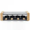 Appareil a raclette/grill HKoeNIG - 8 personnes - Design bois - Surface de cuisson 38x19,5 cm - Puissance 1200W