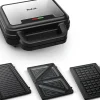 Appareil 3-en-1 gaufres, sandwichs et paninis 700W