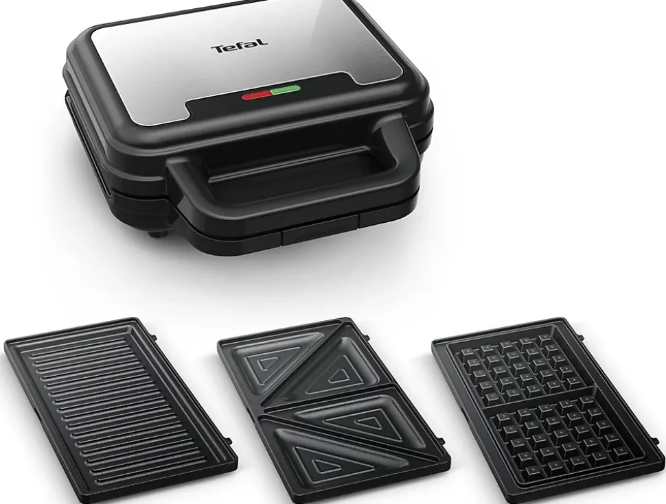 Appareil 3-en-1 gaufres, sandwichs et paninis 700W