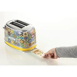 ARIETE Grille-pain Vintage Positano 2 fentes 810W Design Rétro