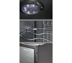 Armoire à Boissons Noire 88 L - 28 Bouteilles - Bartscher