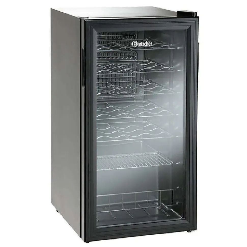 Armoire à Boissons Noire 88 L - 28 Bouteilles - Bartscher