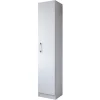 Armoire de Buanderie - LAVANDE - 1 Porte - Blanc - 5 Niches - Dimensions L 35 x H 170 cm
