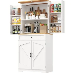 Armoire de cuisine haut de gamme avec 12 compartiments,80x40x180cm,en MDF et aggloméré,moderne