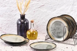 Assiette GENESIS 20,5cm - 6 pièces - Terre