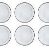 Assiette IRIS 26cm - 6 pièces - Blanc ivoire