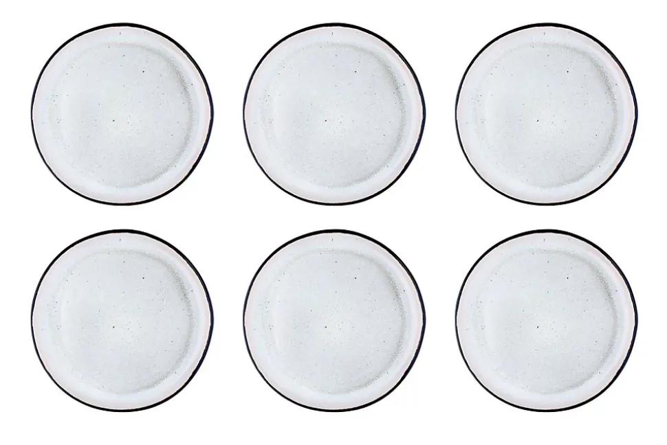 Assiette IRIS 26cm - 6 pièces - Blanc ivoire