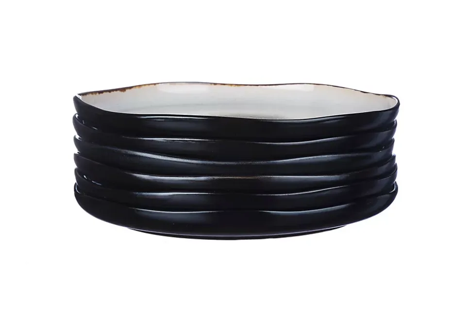 Assiette IRIS 26cm - 6 pièces - Blanc ivoire