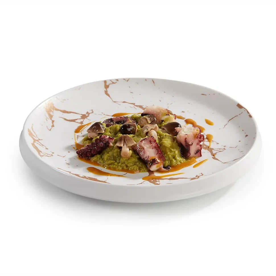 Assiette Mélamine Arty 23 à 32 cm - Pujadas - Blanc - l0.1- L0.1- P0.1- h3- Mélaminé