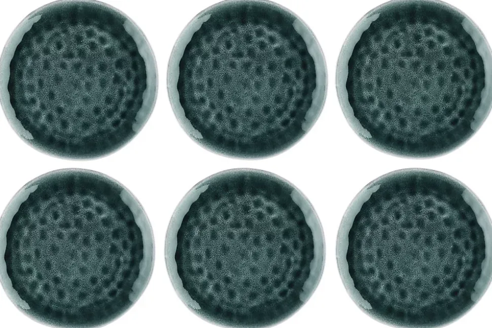 Assiette MOON 28,5cm - 6 pièces - Pétrole